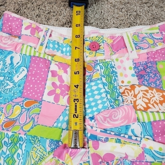 LILLY Pulitzer Palm Beach Fit Patchwork Style Shorts - Picture 6 of 9